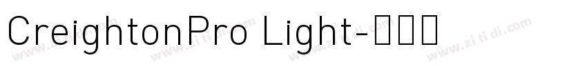 CreightonPro Light字体转换